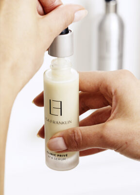 Barrier repair using Lisa Franklin No.4 Serum Calm and Heal